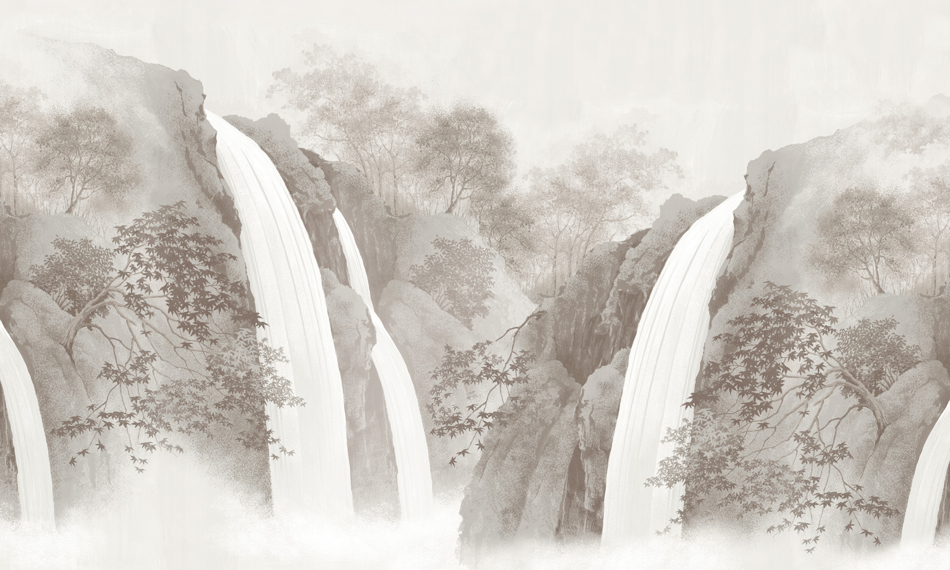 Панно Loymina Пейзаж Водопад ART5 001 3×5